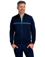 Silvermedal (201172-Navy) Men Full Zip Sweatshirt
