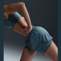 Nike One Women's Dri-Fit Short - DX6012-006 - Smokey Blue