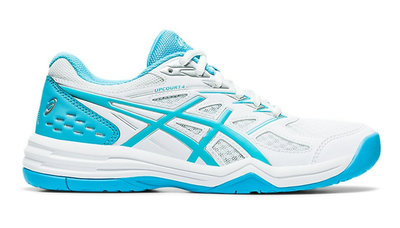 Asics-Upcourt-4-Indoorschoenen-Wit-Blauw - Sport en Bestel Online